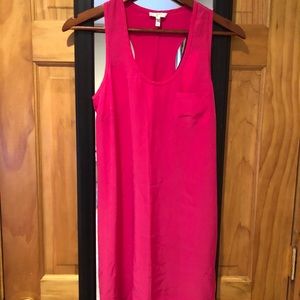 Joke 100% Silk Peri B Tank Dress in Pink